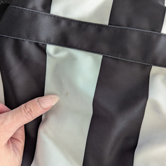 Black and White Striped Women's Dress - Picture 8 of 8